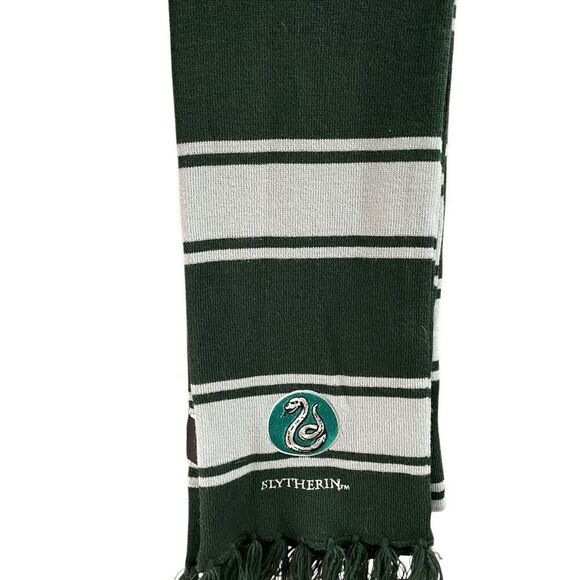 Wizarding World Harry Potter Scarf Slytherin Green Acrylic 80” Length - Picture 1 of 6